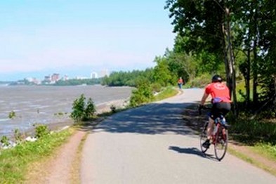 Bike trail in Anchorage